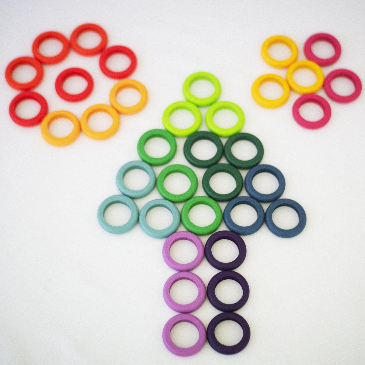 Wooden Rainbow Coins