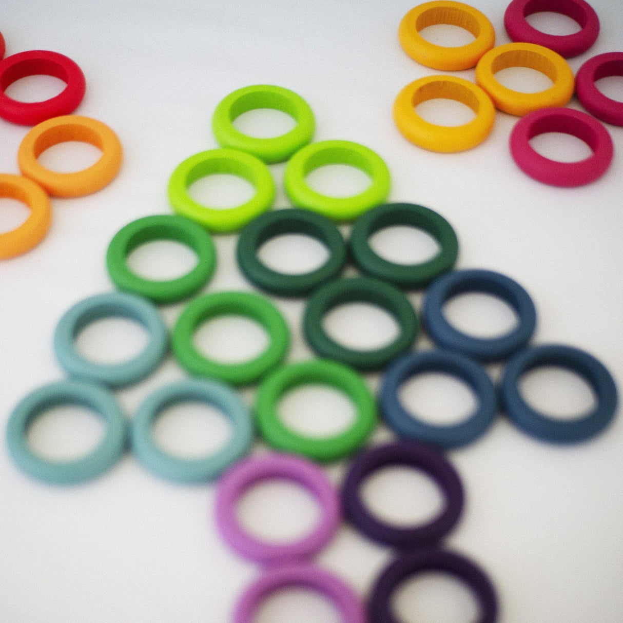 Wooden Rainbow Coins