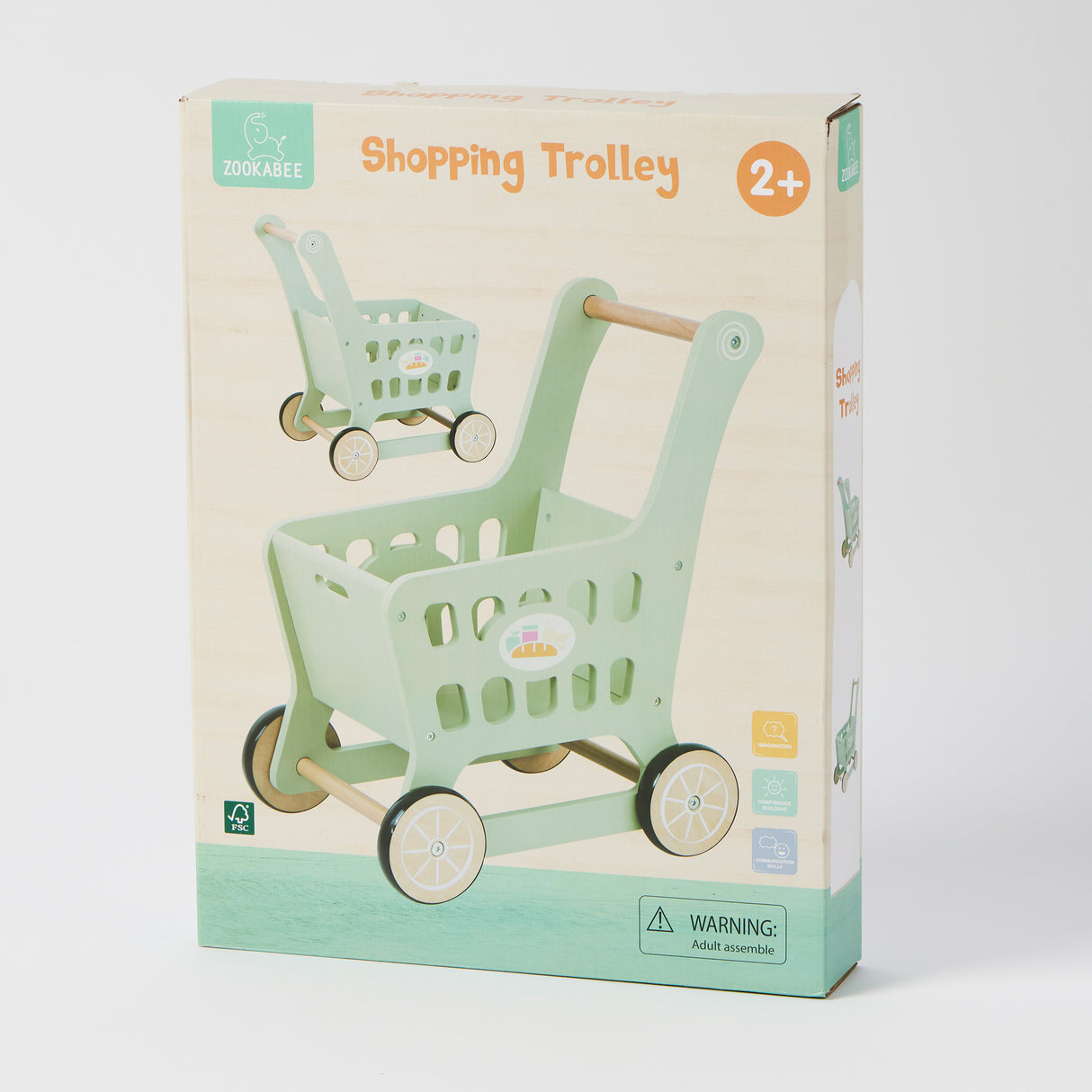 Wooden Shopping Trolley