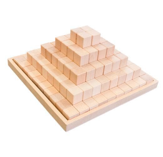 Wooden Stepped Block Pyramid