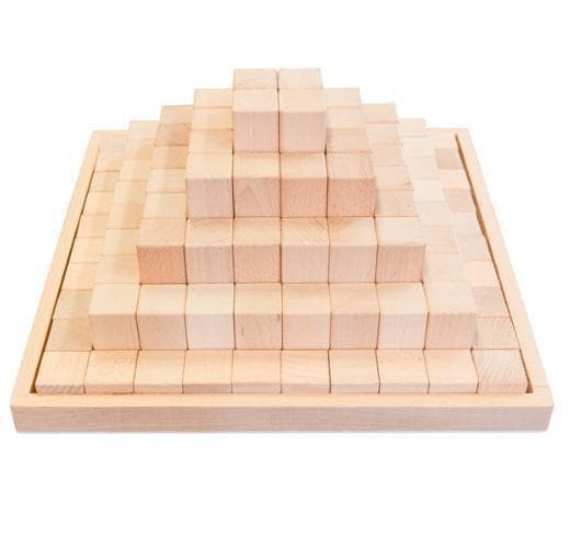 Wooden Stepped Block Pyramid