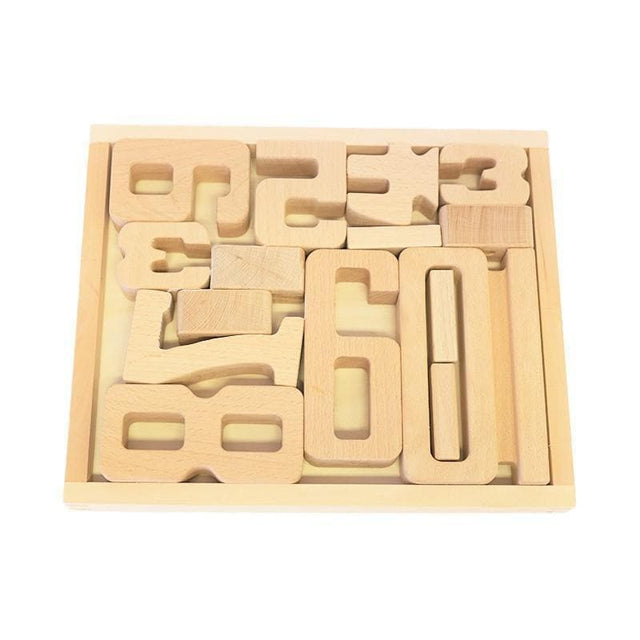 Wooden Sum Blocks Puzzle Set