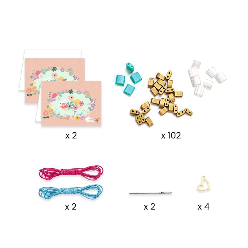 You & Me Tila & Flowers Beads Set