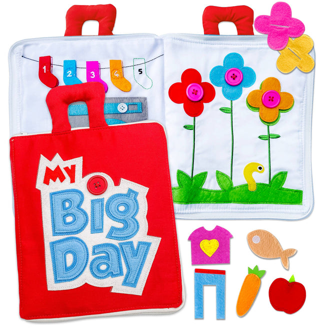 Fabric Activity Book - My Big Day: Blue Cover