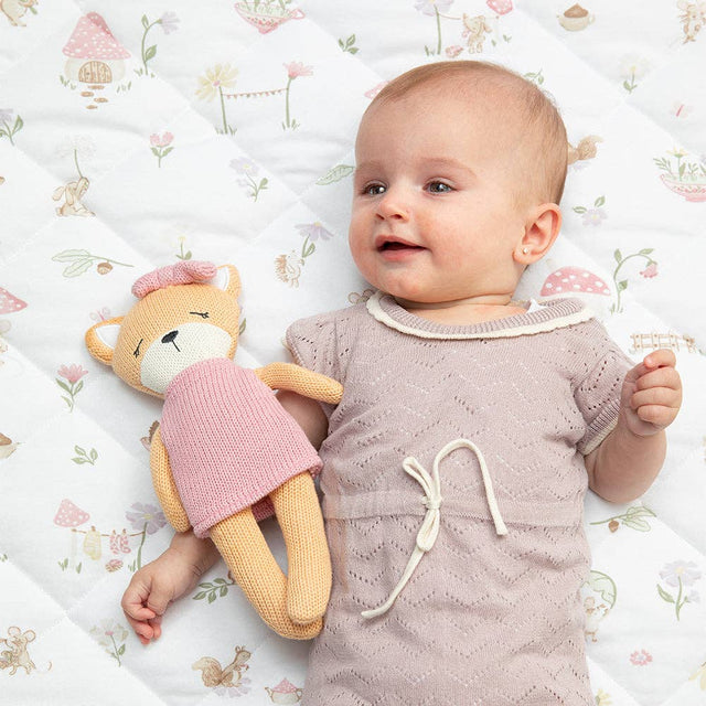 Organic Reversible Cot Comforter - Whimsical Wonderland