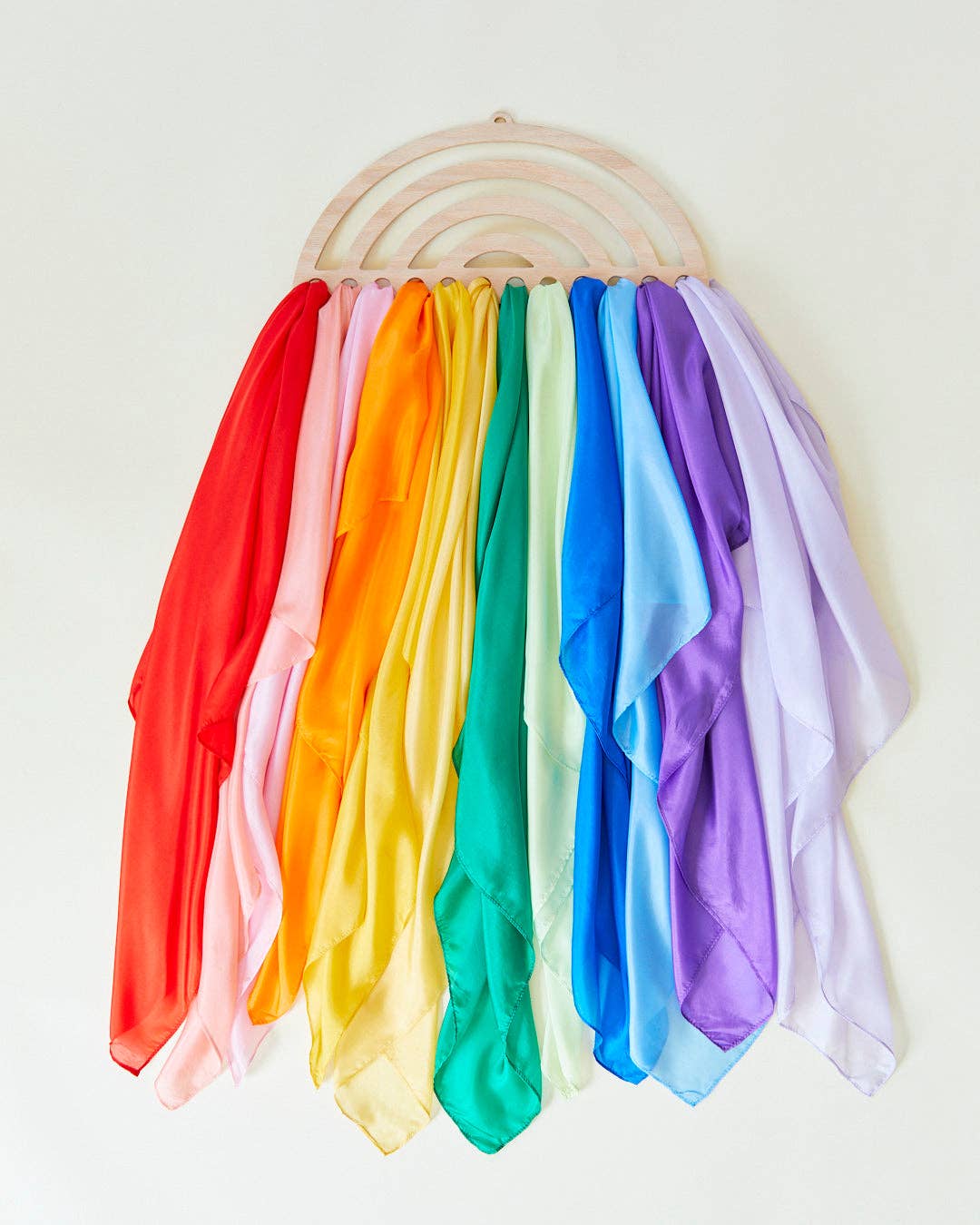 Large Rainbow Playsilk Display