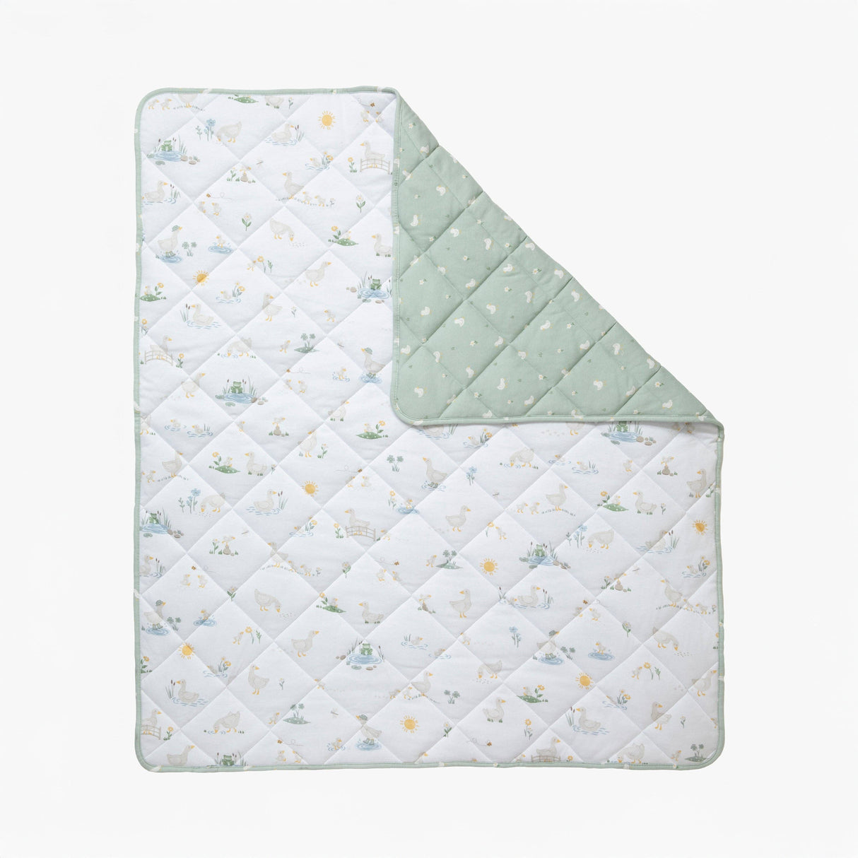 Organic Jersey Quilted Cot Comforter - Goosey Goosey