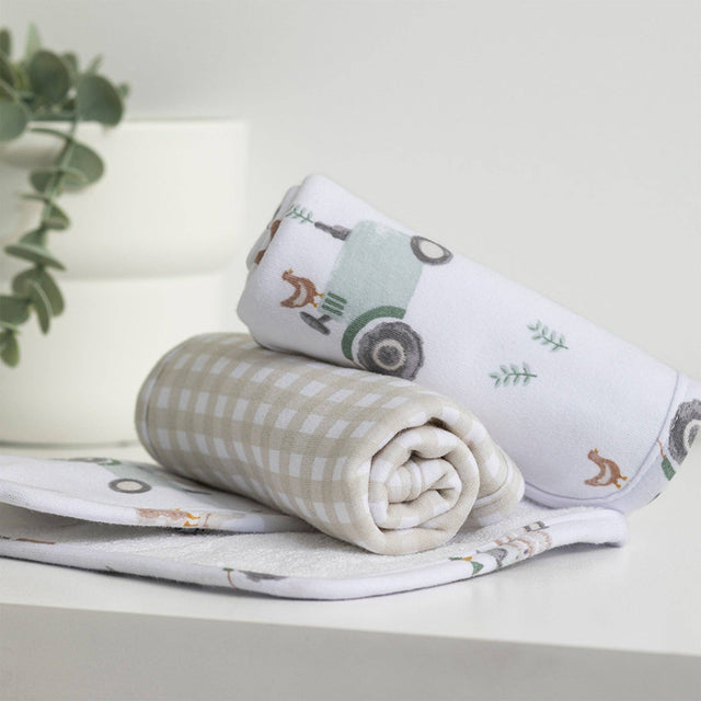 3 Pack Wash cloths - Tractor Ride