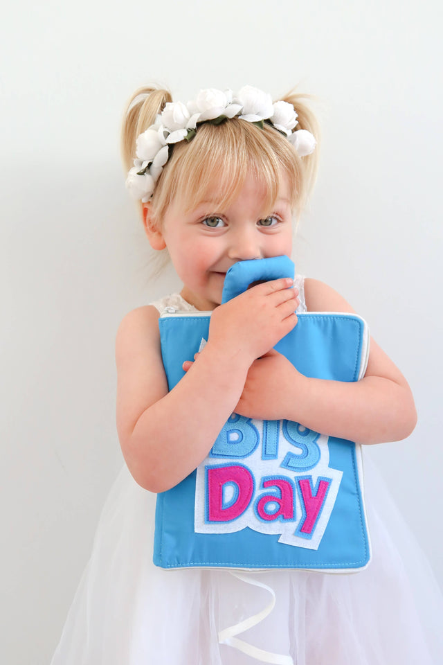 Fabric Activity Book - My Big Day: Blue Cover