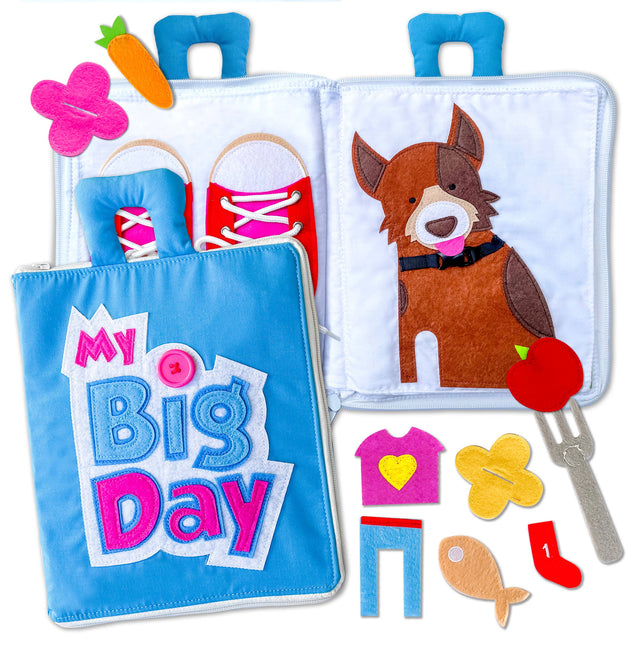 Fabric Activity Book - My Big Day: Blue Cover