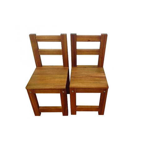 Hardwood Medium Round Table with 2 Standard Chairs