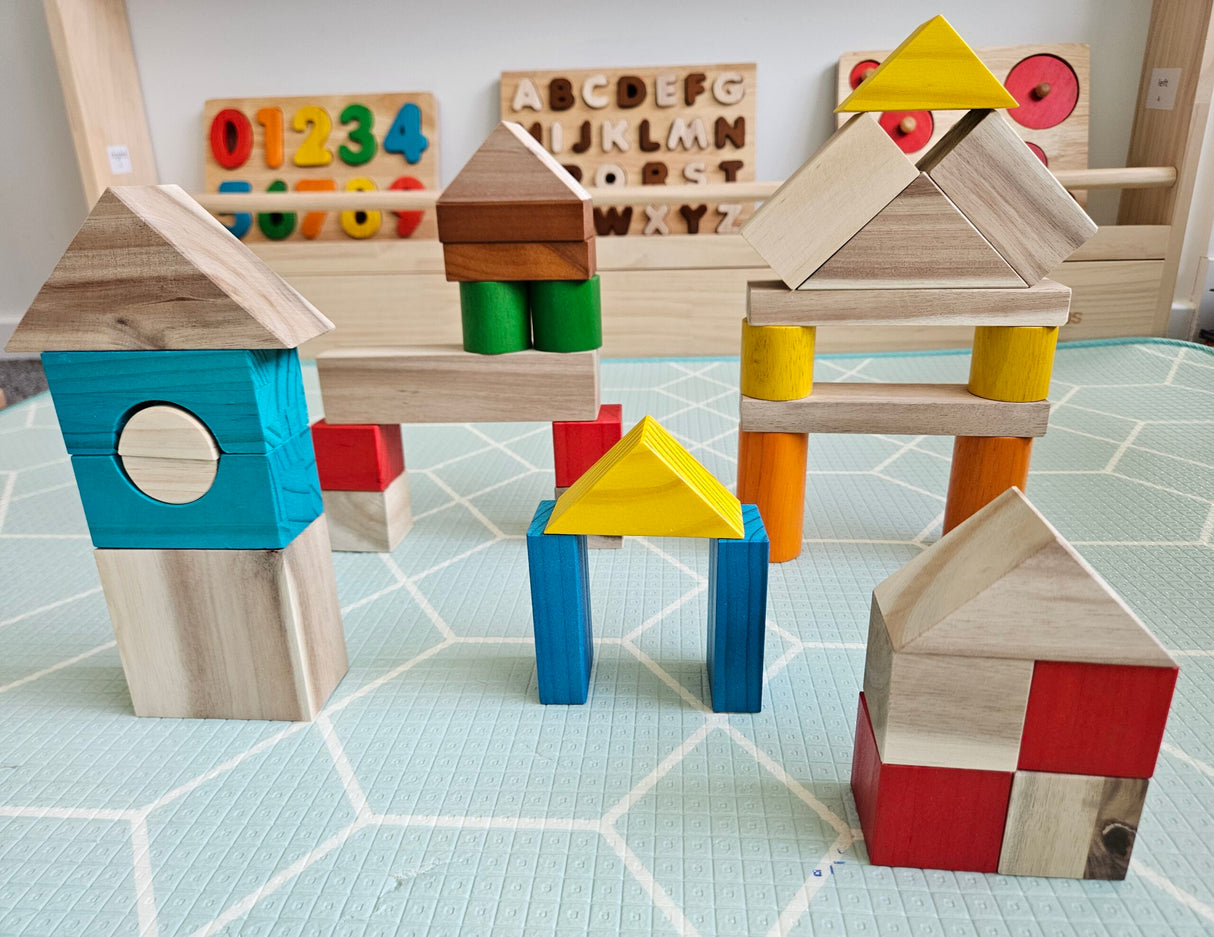 Natural Colour Wooden Blocks