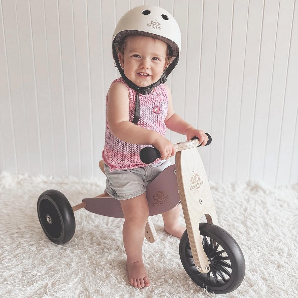 Kinderfeets Tiny Tot Plus Convertible Trike - Lavender