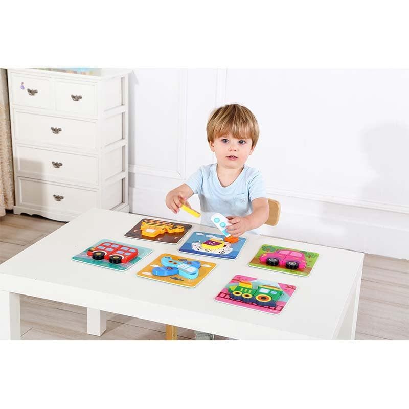 6 in 1 Mini Transportation Puzzle