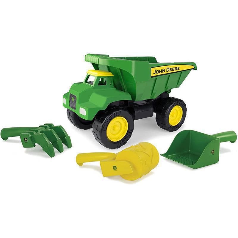 John Deere 38cm Big Scoop Dump Truck with Garden Tools