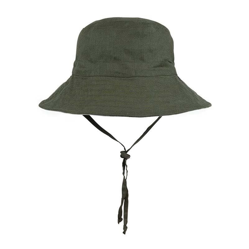 Kids Reversible Sun Hat - Noah / Olive