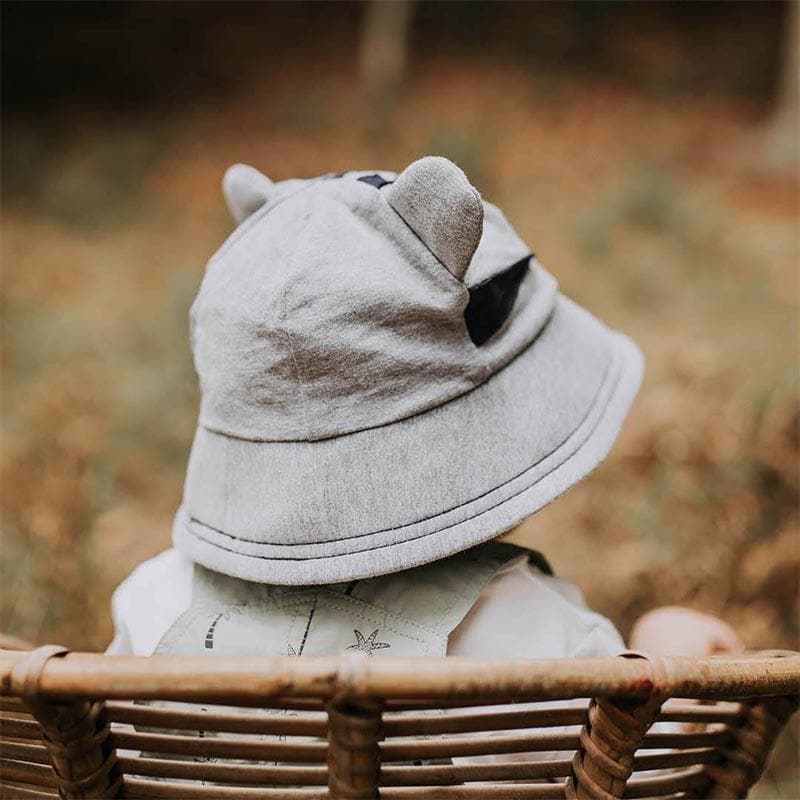 Lil' Tiger Toddler Bucket Hat - Grey Marle