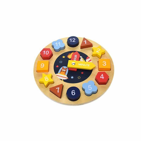Space Clock Puzzle-Educational Play-My Happy Helpers