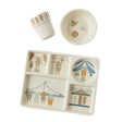 Spectacular Bamboo Divider Dining 3pc Set