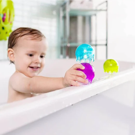Bath squish toys and toddler