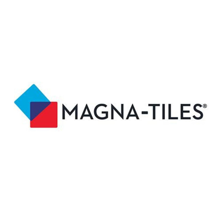 Child playing with magna-tiles at home