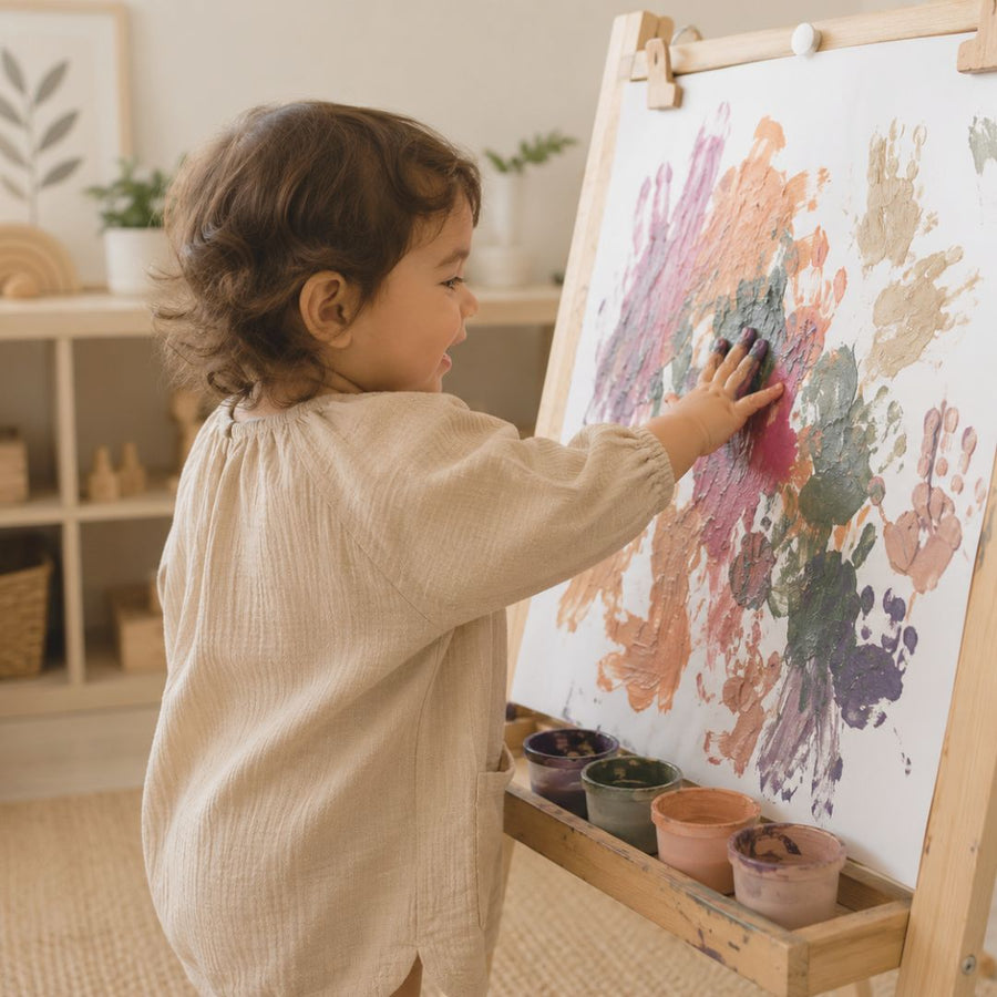 Finger Painting for Kids in use during a creative session