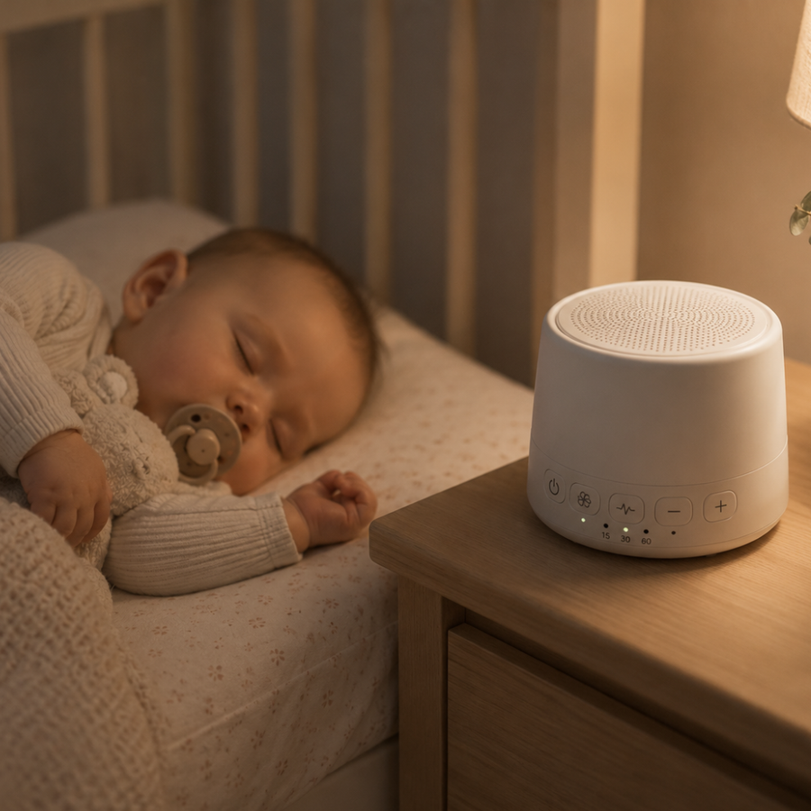 White Noise Machines shown in a playroom setting