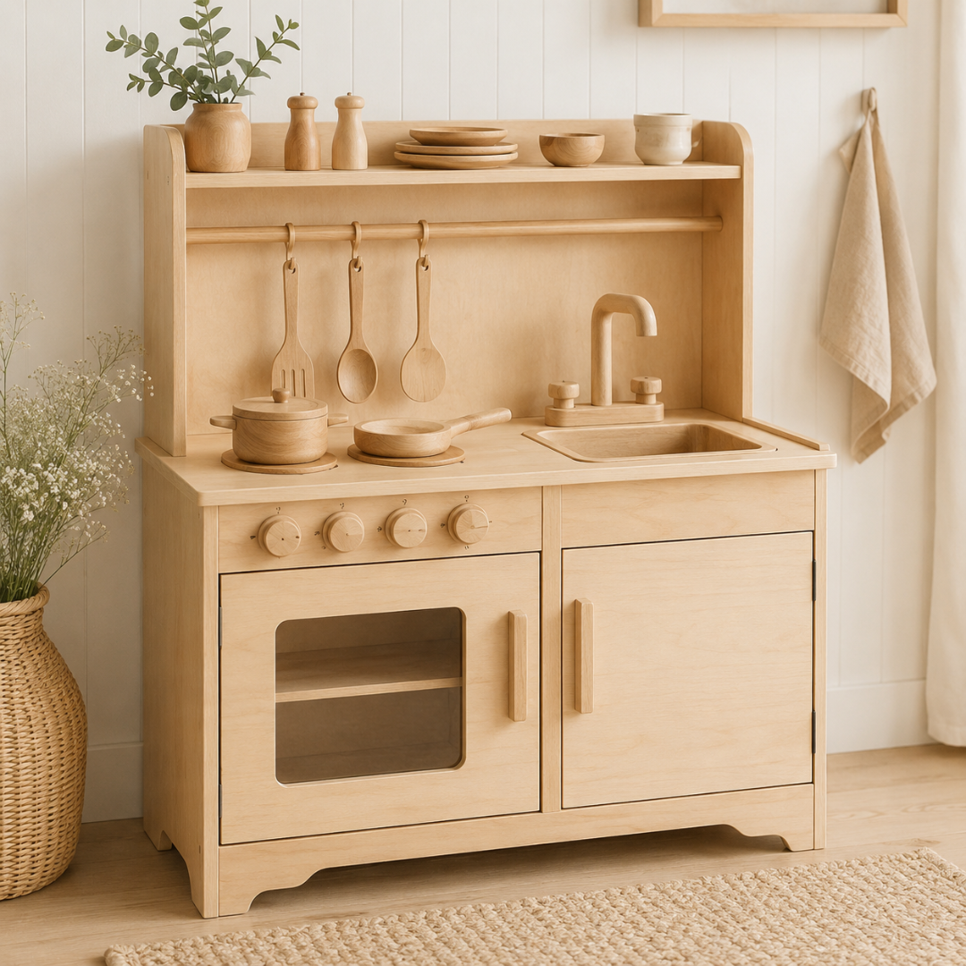 Kitchen Play set out ready for play
