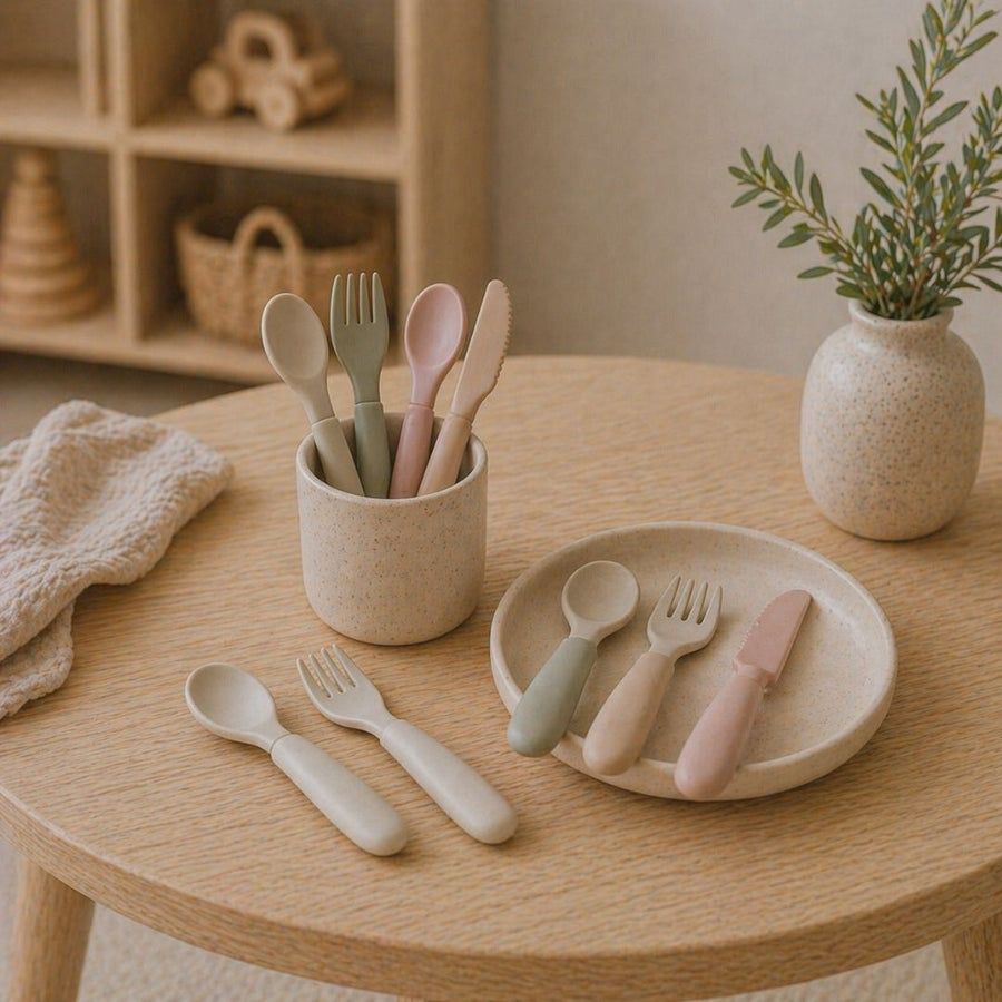 Kids Cutlery shown in a playroom setting