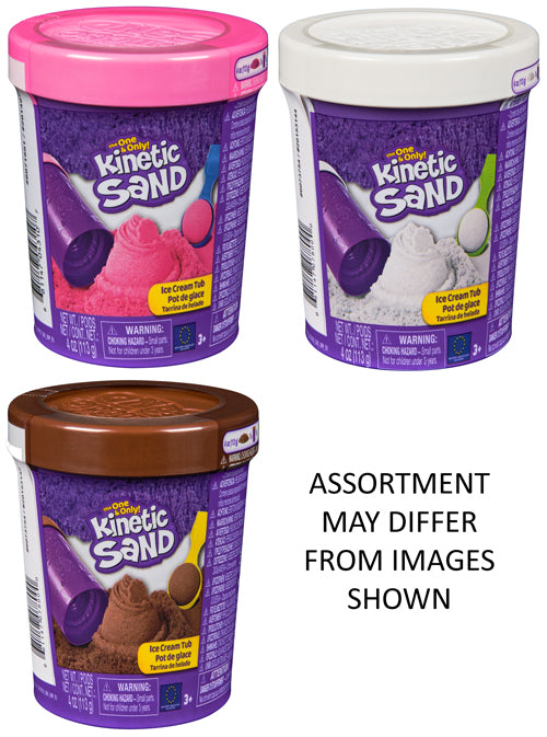 Kinetic Sand Ice Cream Tub Assorted (Only Sold in Display of 12)