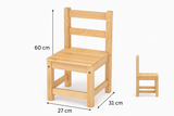 Standard Chairs – Rubberwood (Set of 2)