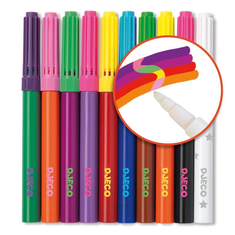 Close-up detail of the 10 Magic Felt Tips