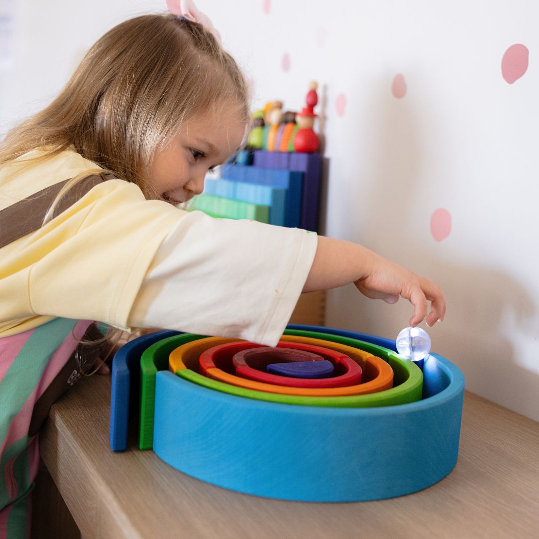 Vibrant Counting Rainbow Stacker