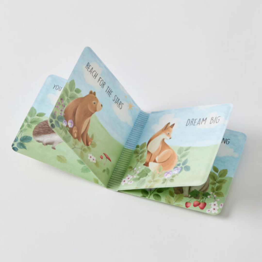 Close-up detail of the Enchanted Bath Book