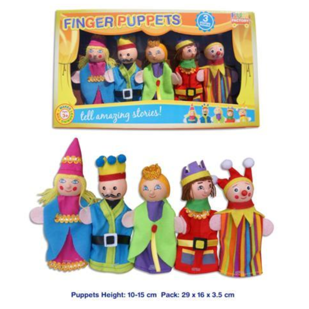 Finger Puppet 5pc - King/Queen