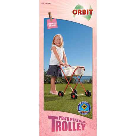 Metal Clothes Trolley & Basket