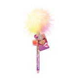 Nebulous Stars Scented Pom Pom Pen – ballpoint pen with a rainbow pom pom, charms, and scented ink