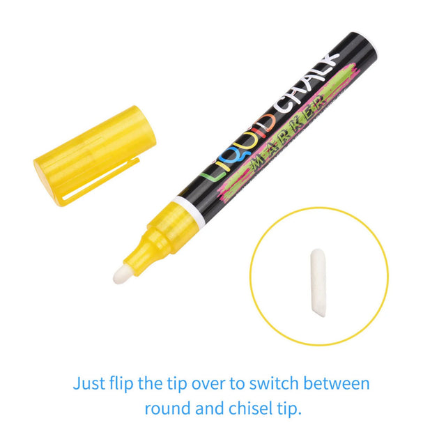 12 LIQUID CHALK MARKERS