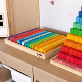 Rainbow Building Slats - 64 Pieces