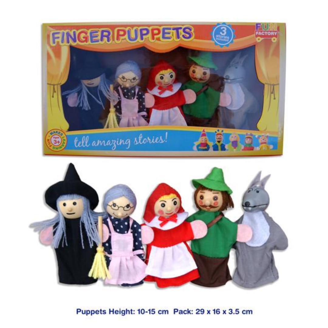 Finger Puppet 5pc - Red riding hood