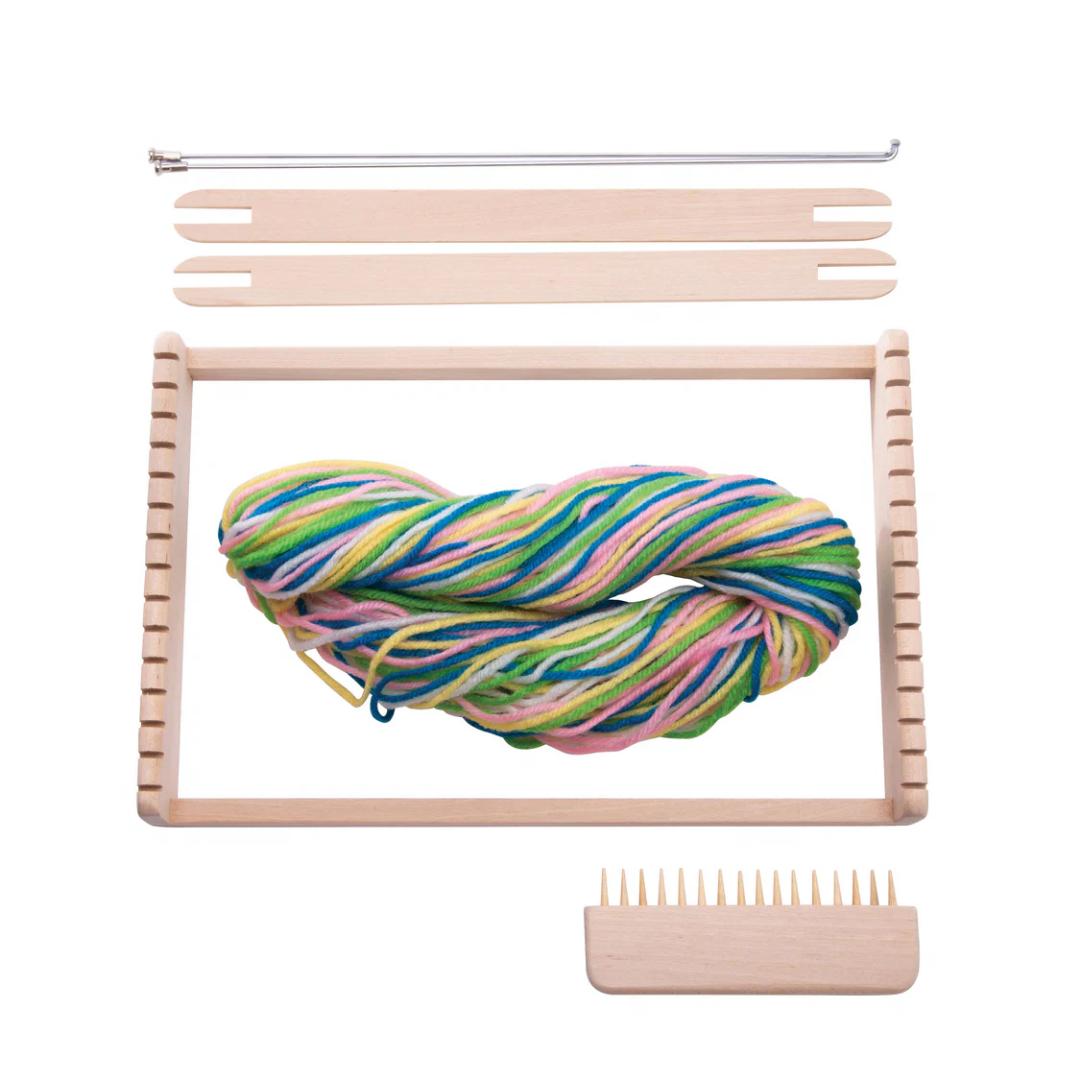 Rainbow Wooden Weaving Loom Multi-Coloured
