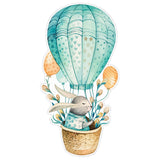 Rabbit in Hot Air Balloon Wall Sticker