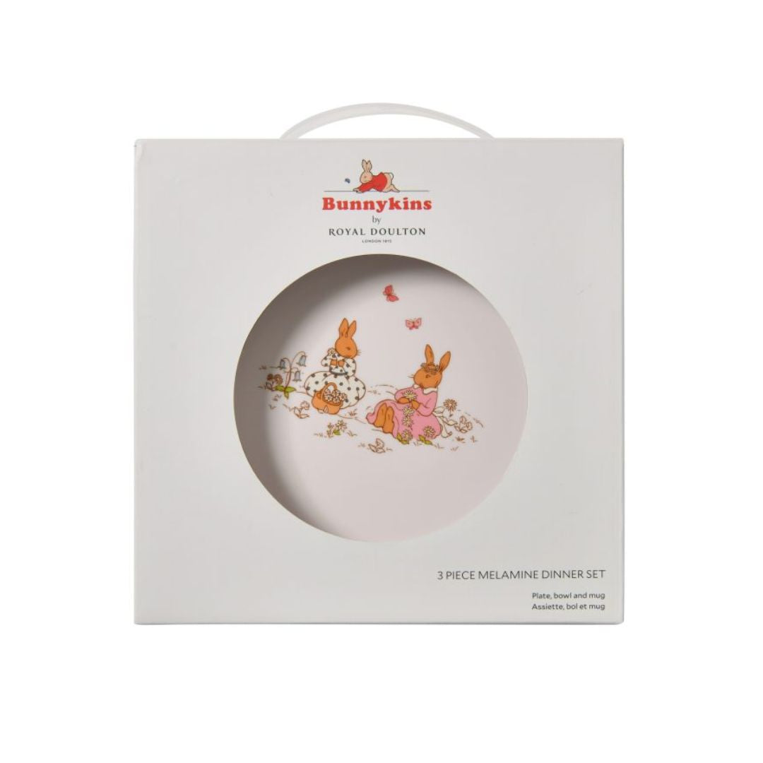 Bunnykins Melamine 3pc set - Pink