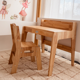 Solid Wood Study Table Set