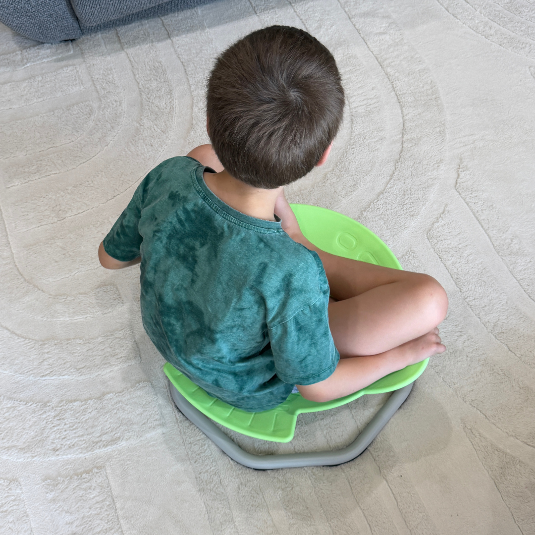 Sensory Spinning Chair - Green Space Ship