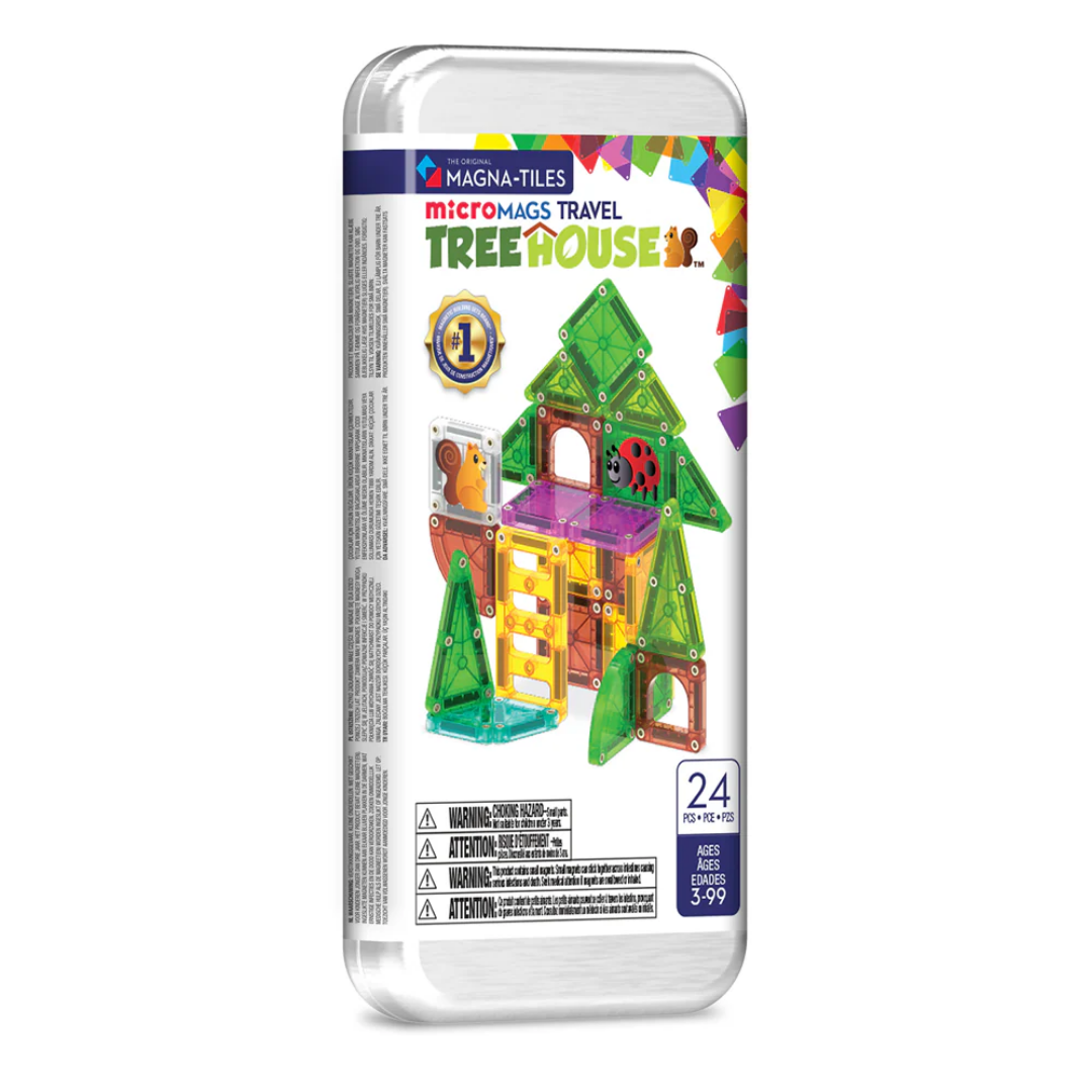 MAGNA-TILES® - microMAGS - Tree House 24-Piece Travel Set
