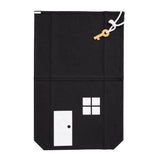 Black Drawstring bag with gold key