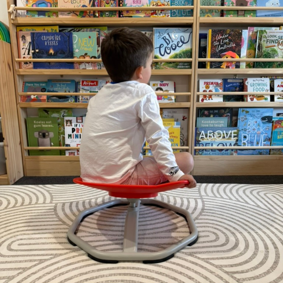 Sensory Spinning Chair - Red Space Ship