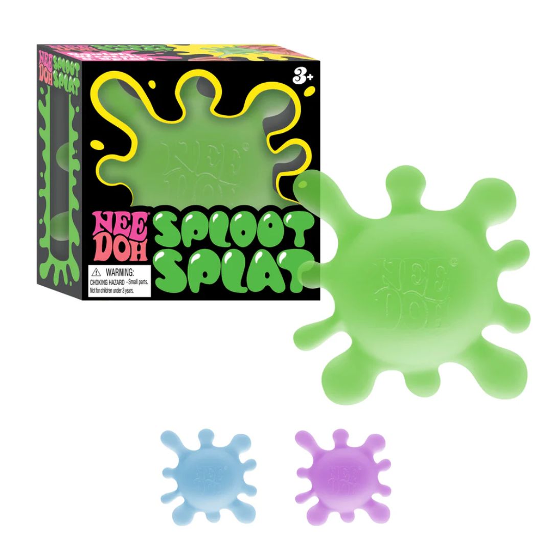 Close-up detail of the Sploot Splat NeeDoh sensory fidget toy