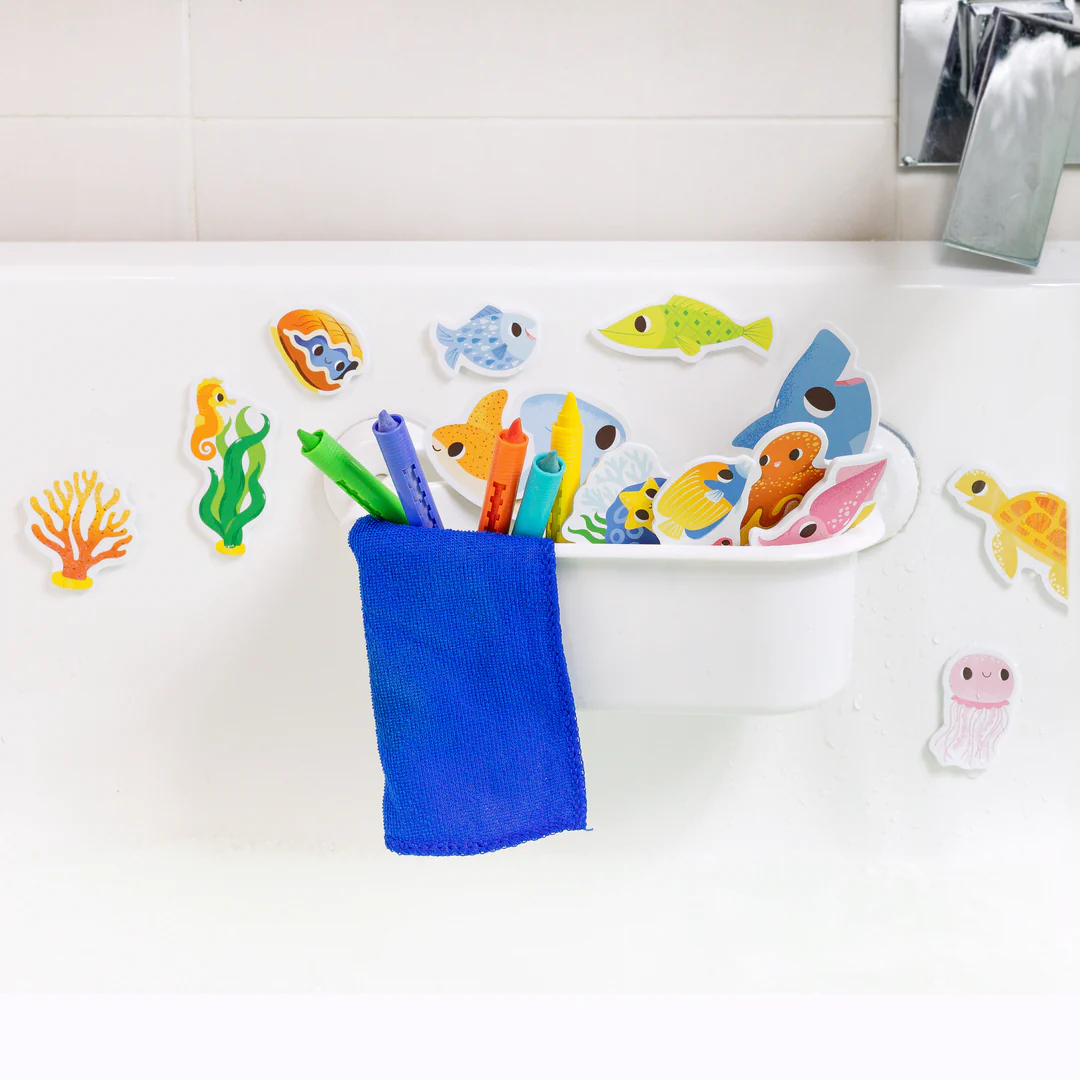Close-up detail of the Bath Art - Ocean Stories